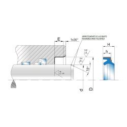 Wiper DWP 45x57x7 CA